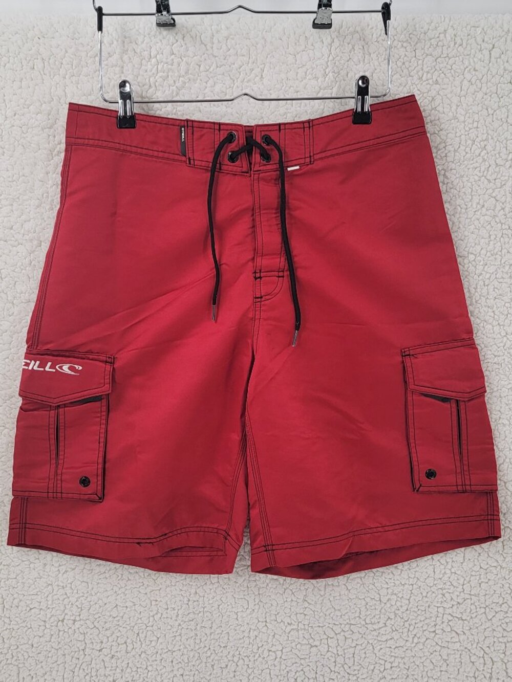 O'neill Mens Red Beach Swimming Board Shorts Size 34